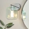 Dunelm Lucia Green Bathroom Wall Light -Wall Lights Shop 30789844