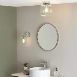Dunelm Lucia Green Bathroom Wall Light -Wall Lights Shop 30789844 alt05