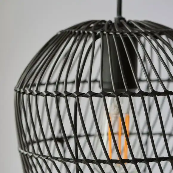 Dunelm Kirra Bathroom 1 Light Pendant Faux Rattan Ceiling Fitting 5 Dunelm Kirra Bathroom 1 Light Pendant Faux Rattan Ceiling Fitting - Image 3