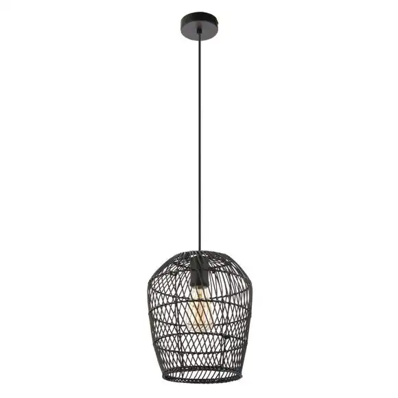Dunelm Kirra Bathroom 1 Light Pendant Faux Rattan Ceiling Fitting 7 Dunelm Kirra Bathroom 1 Light Pendant Faux Rattan Ceiling Fitting - Image 5