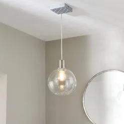 Dunelm Geometric Tile 1 Light Pendant Ceiling Fitting