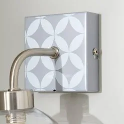 Dunelm Geometric Tile Bathroom Wall Light -Wall Lights Shop 30789859 alt03