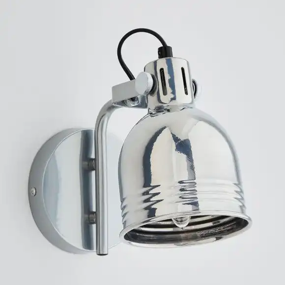 Dunelm Issac Chrome Effect Wall Light 4 Dunelm Issac Chrome Effect Wall Light - Image 2