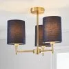 Dunelm Prescot 3 Light Ceiling Fitting -Wall Lights Shop 30798601