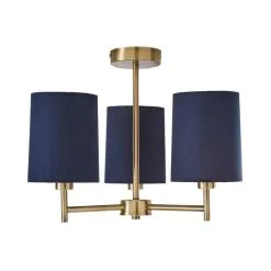 Dunelm Prescot 3 Light Ceiling Fitting -Wall Lights Shop 30798601 alt04