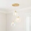 Dunelm Elodie Clear 3 Light Cluster Ceiling Fitting -Wall Lights Shop 30798658