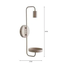 Dunelm Aubrey Exposed Bulb Shelf Wall Light -Wall Lights Shop 30802438 alt05