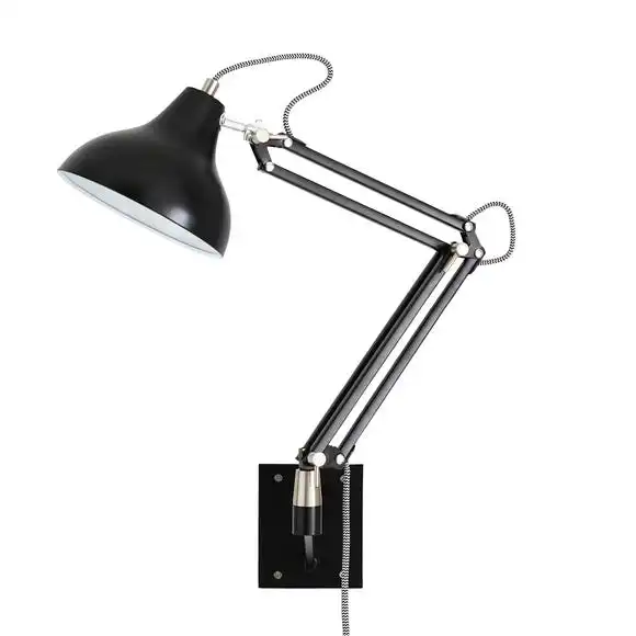 Dunelm Archibald Articulated Black Wall Light 5 Dunelm Archibald Articulated Black Wall Light - Image 3