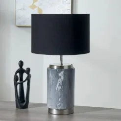 Pacific Lifestyle Carrara Grey Small Table Lamp