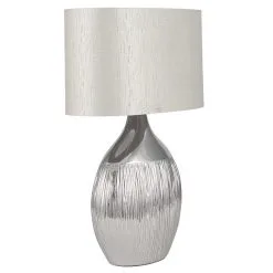 Pacific Lifestyle Gemini Silver Table Lamp -Wall Lights Shop 30804017 alt02
