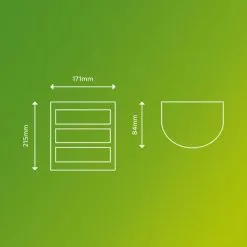 Philips Python Integrated LED Outdoor Wall Light, Cool White -Wall Lights Shop 30838313 alt02