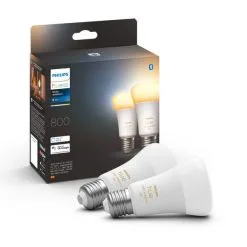 Philips HUE Smart 6 Watt ES LED Dimmable GLS Bulb 2 Pack